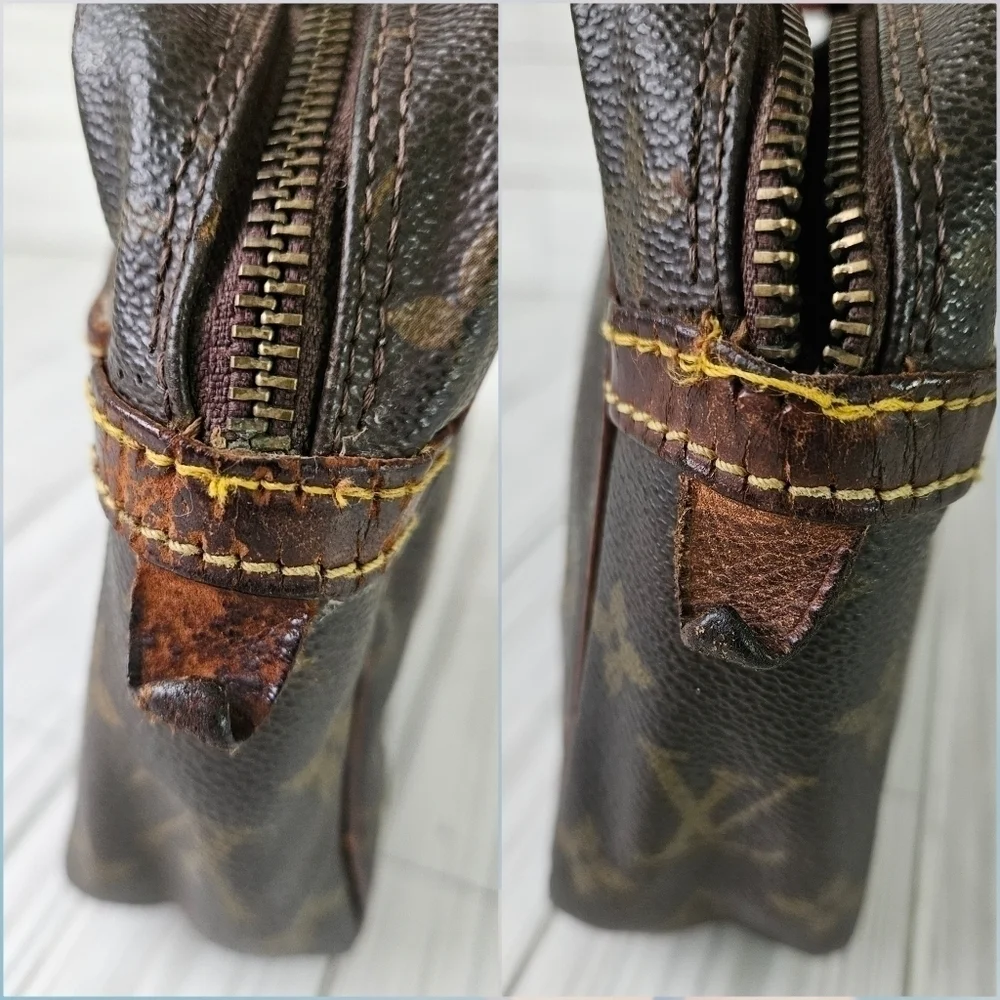 Louis Vuitton 1989 Compiege 23 Clutch Handbag in Monogram Canvas and Leather - Picture 14 of 16